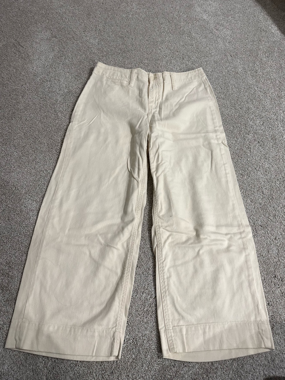a new day Cream Wide-Leg Chino Pants